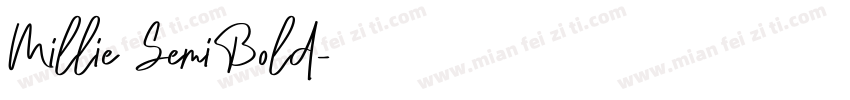 Millie SemiBold字体转换